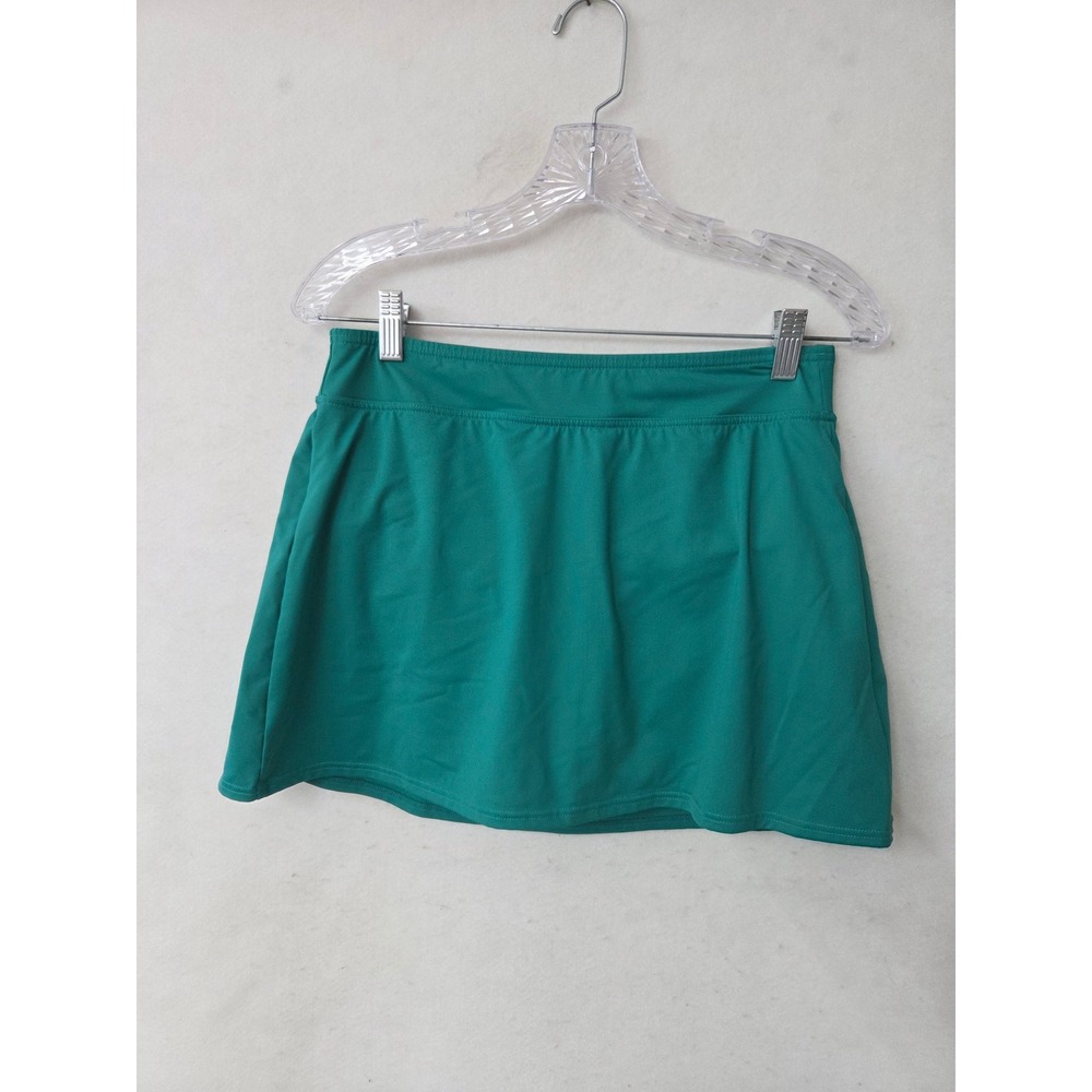 Lands End Womens Teal Green Swim Skirt with Built-in Brief Size 6 522881